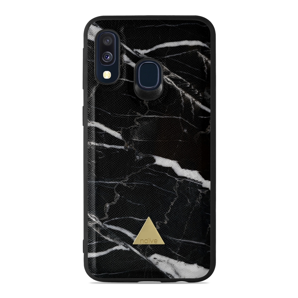 Naive Samsung Galaxy A40 (2019) Case - Black Marble