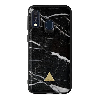 Naive Samsung Galaxy A40 (2019) Skal - Black Marble