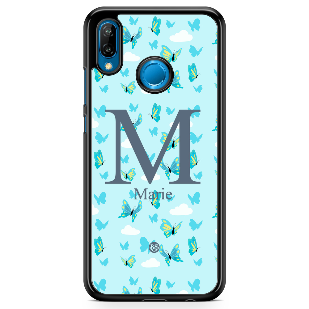 Huawei P20 Lite Custom Case - AWAKEN - Butterfly Blue