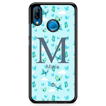 Huawei P20 Lite Skal Custom - AWAKEN - Butterfly Blue