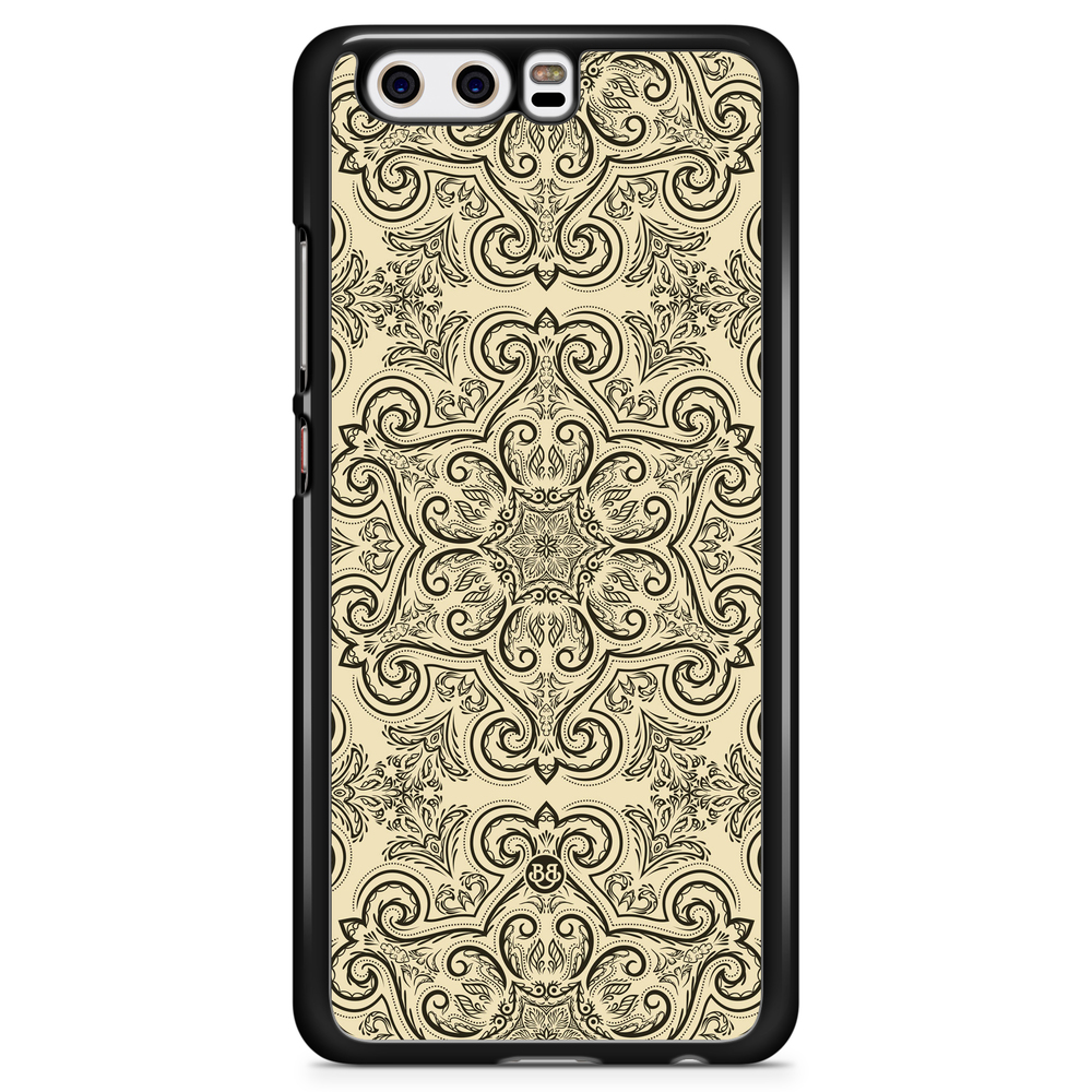 Huawei P10 Plus Case - Beige Retro Pattern