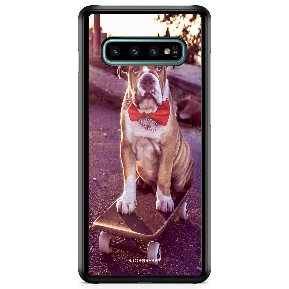 Samsung Galaxy S10 Plus Case - Bulldog skateboard