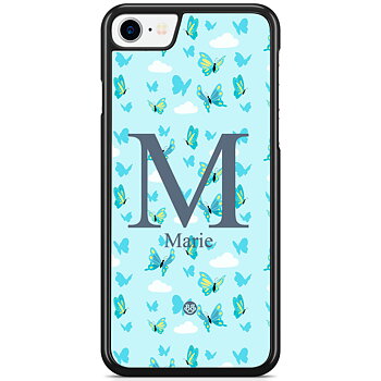 iPhone 7 Custom Skal - AWAKEN - Butterfly Blue
