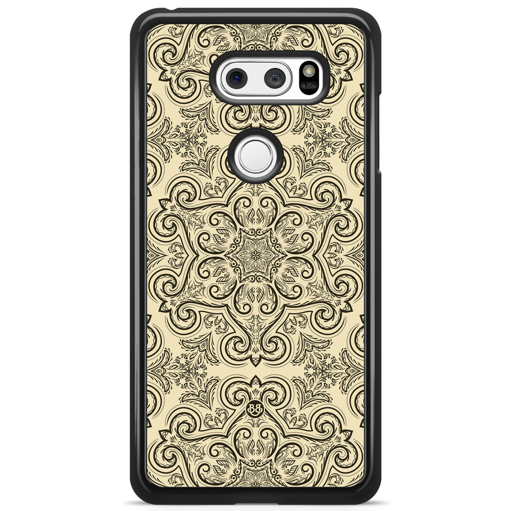 LG V30 Case - Beige Retro Pattern