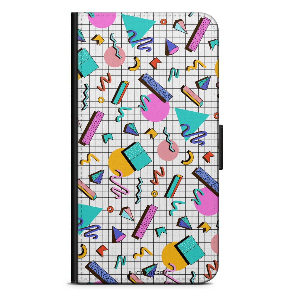 Samsung Galaxy A12 Wallet Case - 80s Pattern