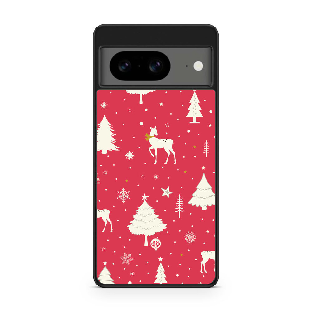 Google Pixel 8 Case - Red Christmas