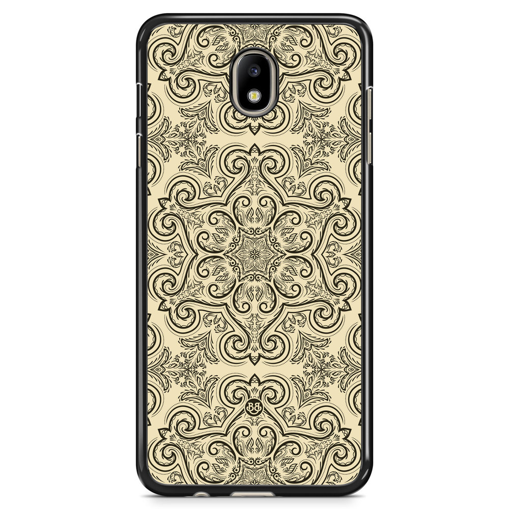 Samsung Galaxy J7 (2017) Case - Beige Retro Pattern
