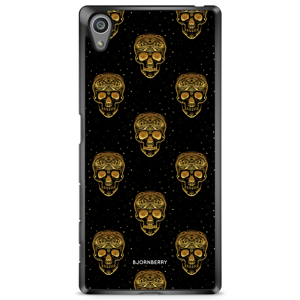 Sony Xperia Z5 Premium Case - Gold Skulls