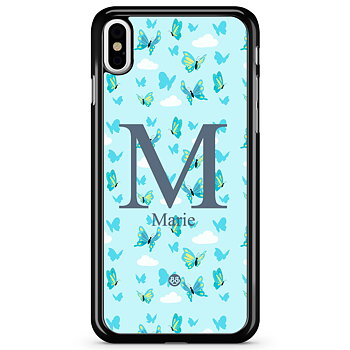 iPhone X / XS Case Custom - AWAKEN - Butterfly Blue