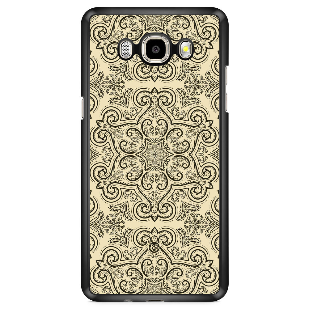 Samsung Galaxy J7 (2016) Case - Beige Retro Pattern