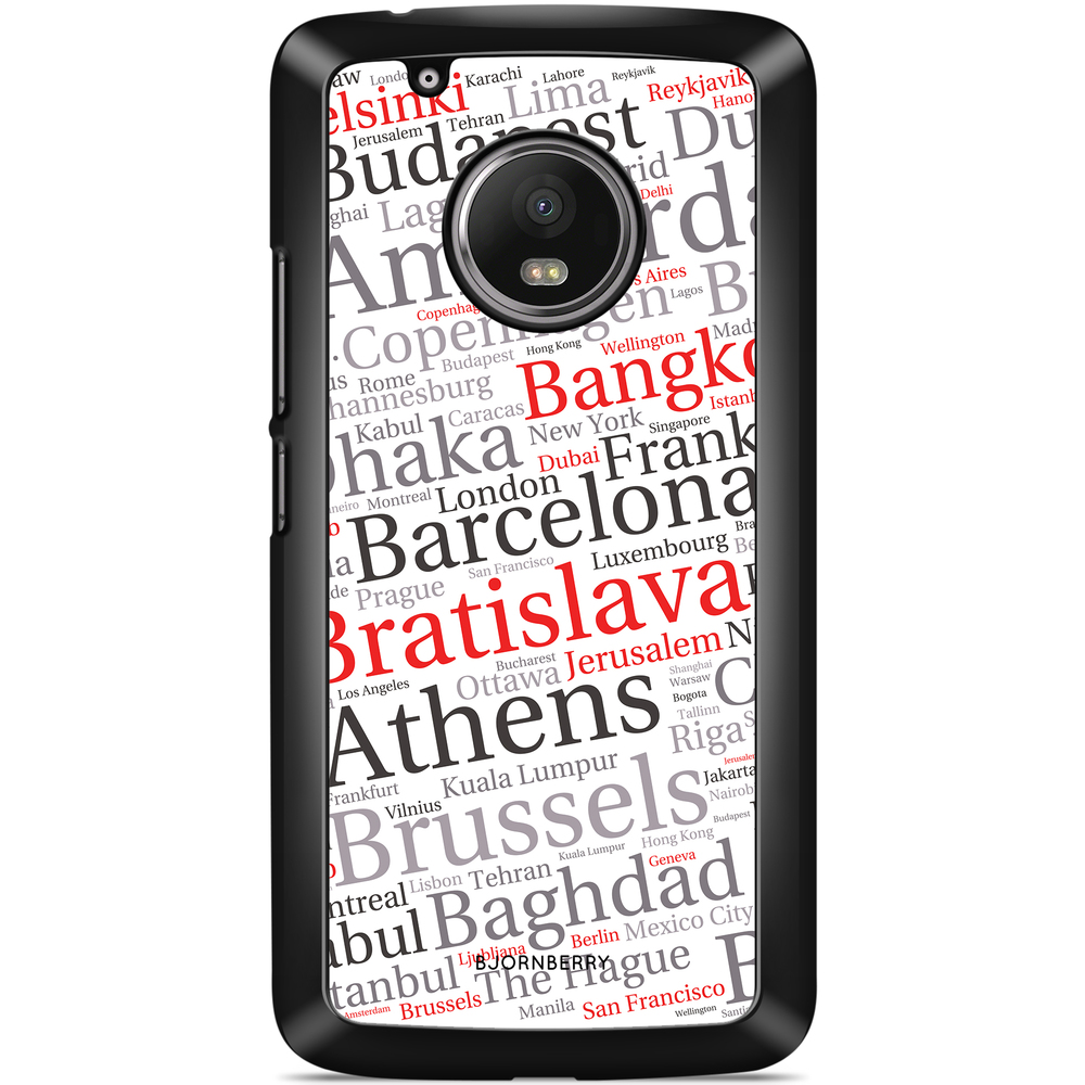Moto G5 Plus Case - City Names