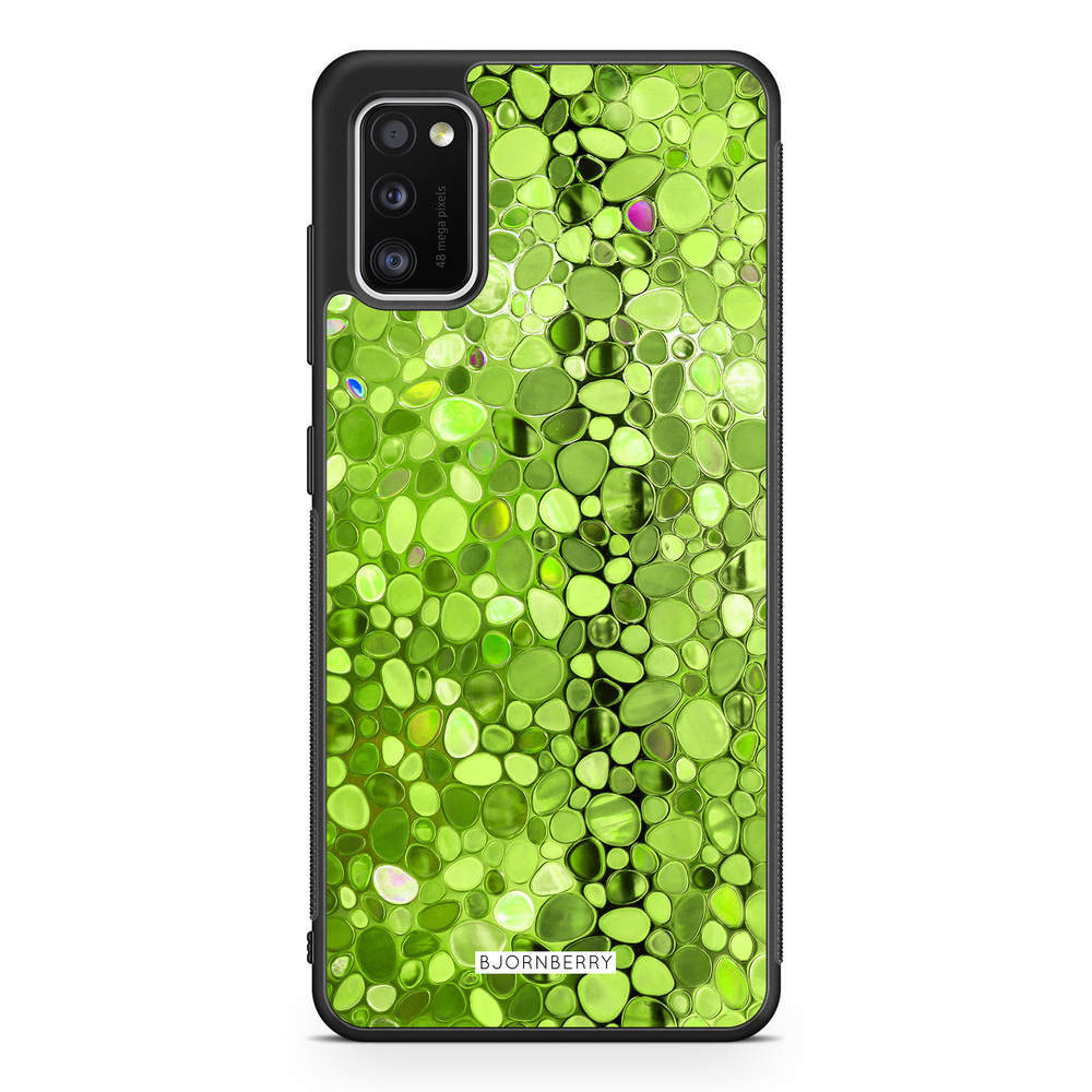 Samsung Galaxy A41 Case - Stained Glass Green