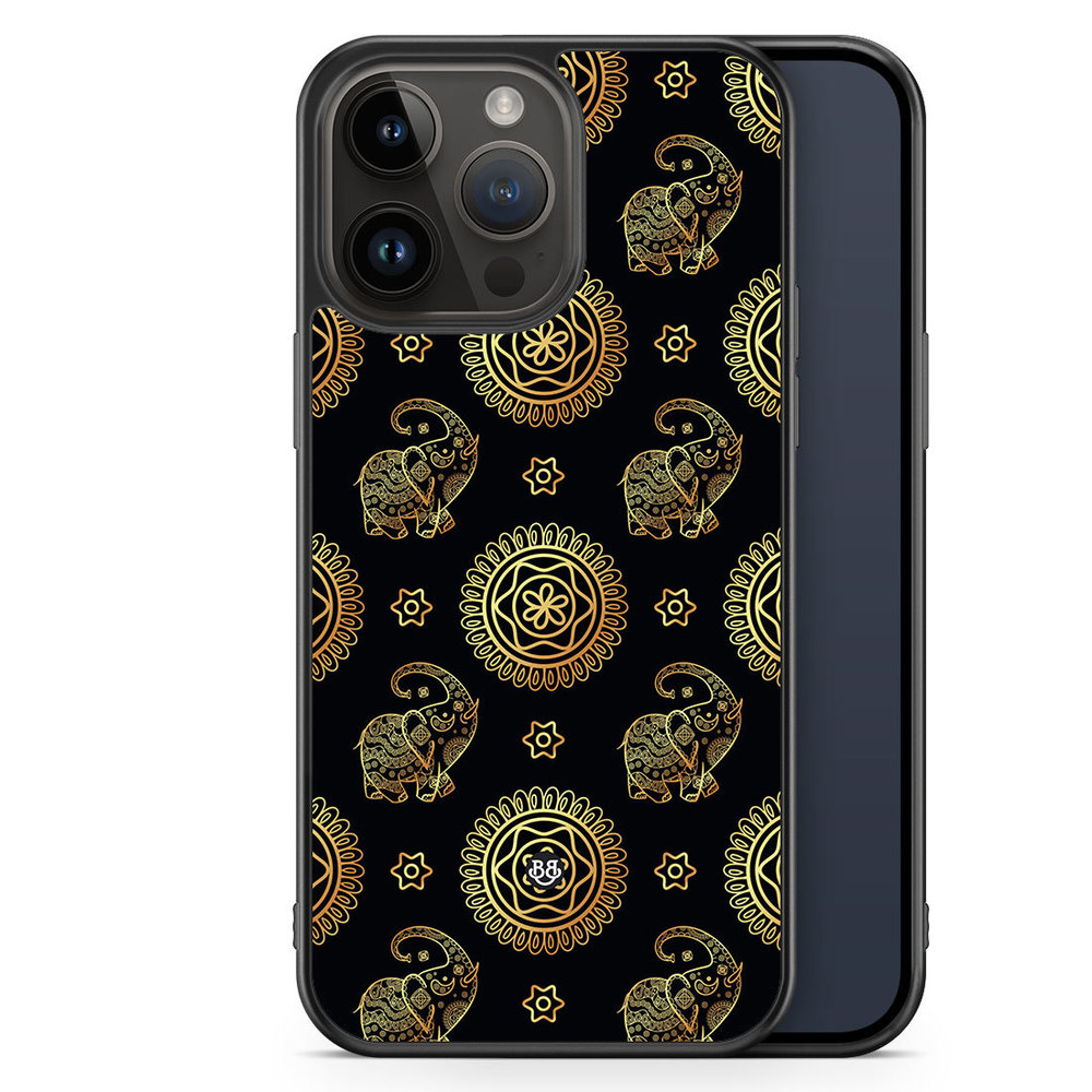 iPhone 14 Pro Max Case - Elephant Gold