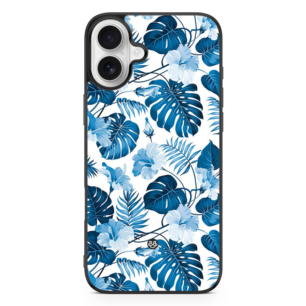 iPhone 16 Plus Case - Blue Flowers