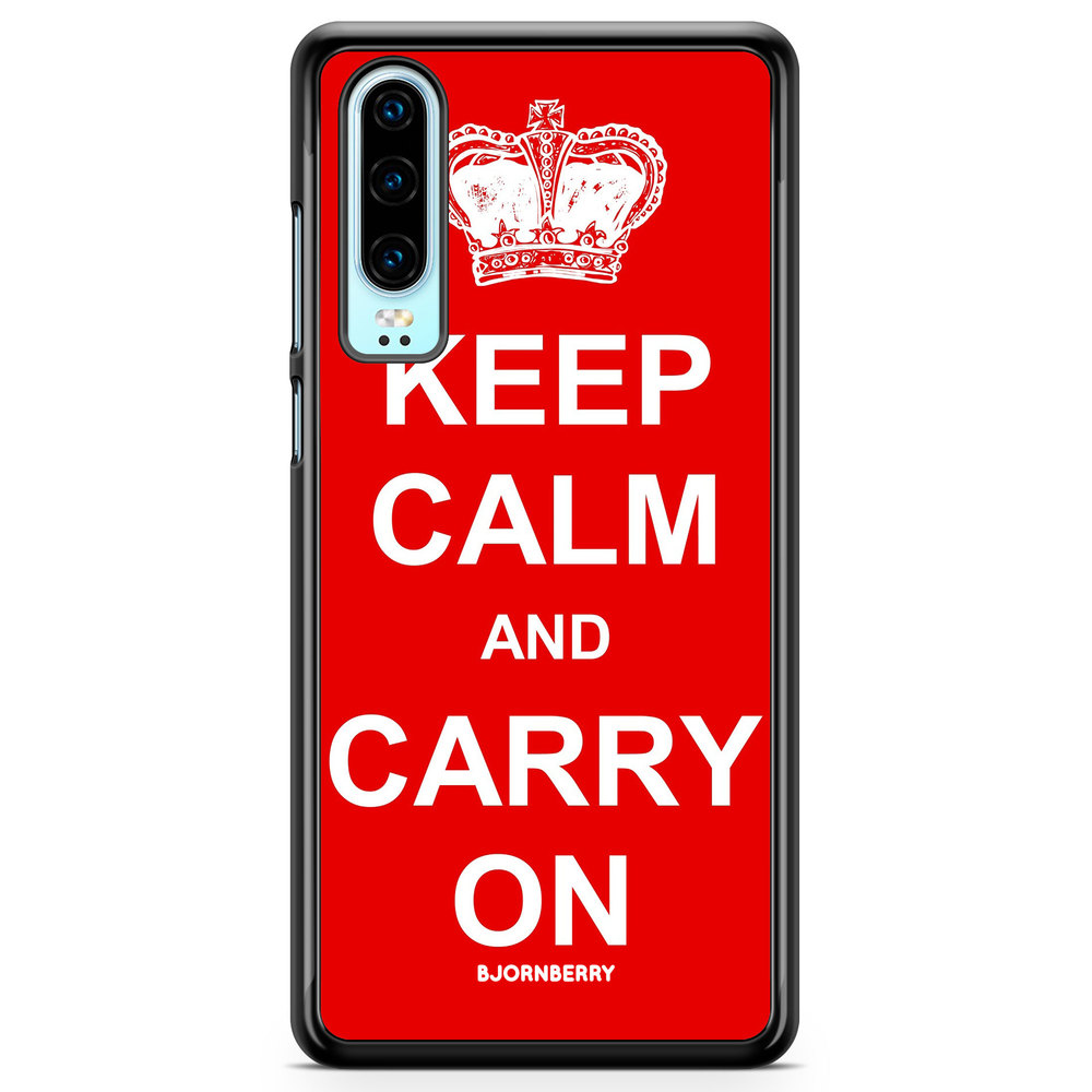 Huawei P30 Case - Keep calm carry on