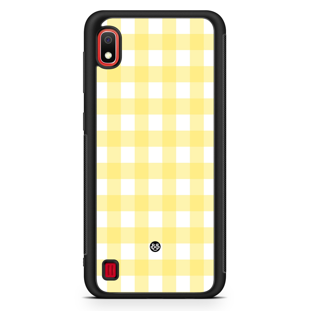 Samsung Galaxy A10 Case - SUMMER GARDEN - Lemon Check