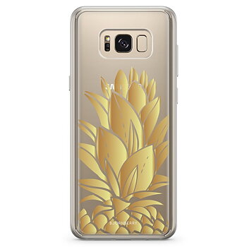 Samsung Galaxy S8 Fashion Skal - Guldig Ananas