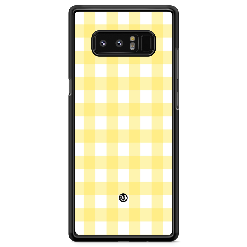 Samsung Galaxy Note 8 Case - SUMMER GARDEN - Lemon Check