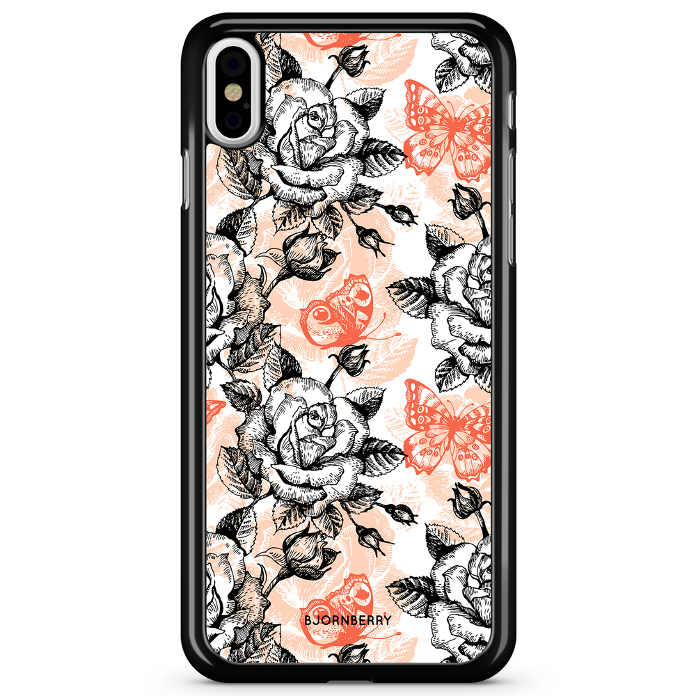 iPhone X / XS Case - Roses & Butterflies