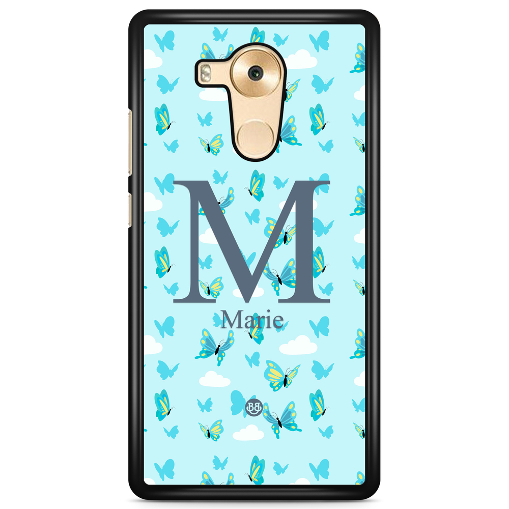 Huawei Mate 9 Case Custom - AWAKEN - Butterfly Blue