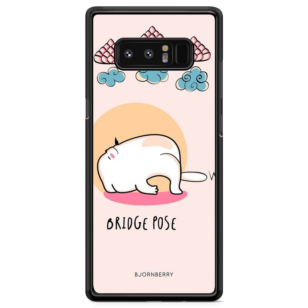 Samsung Galaxy Note 8 Case - Yoga Cat Bridge Pose