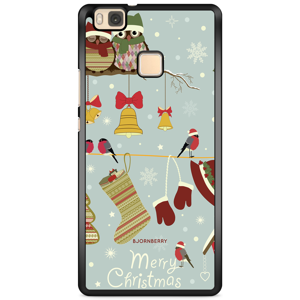 Huawei P9 Lite Case - Christmas Owls