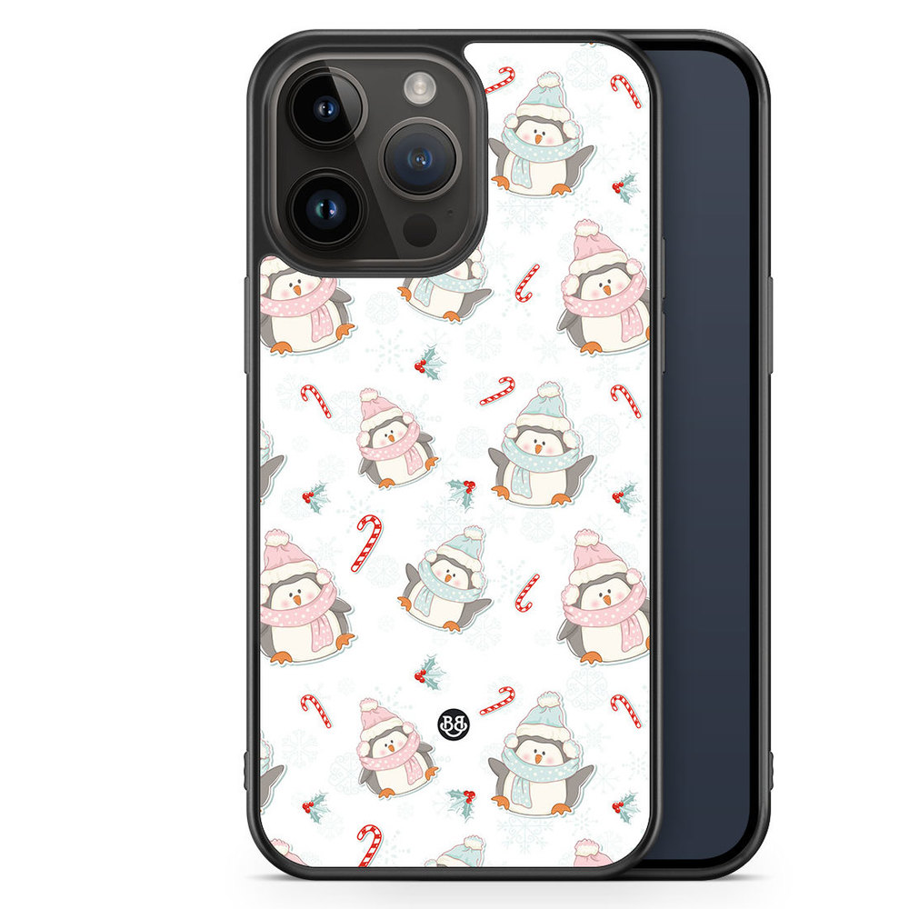 iPhone 14 Pro Max Case - Christmas Penguins