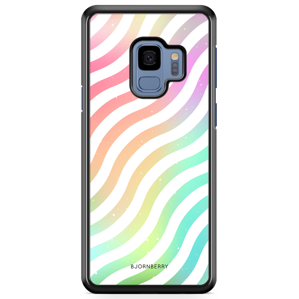 Samsung Galaxy S9 Case - Wavy Rainbow
