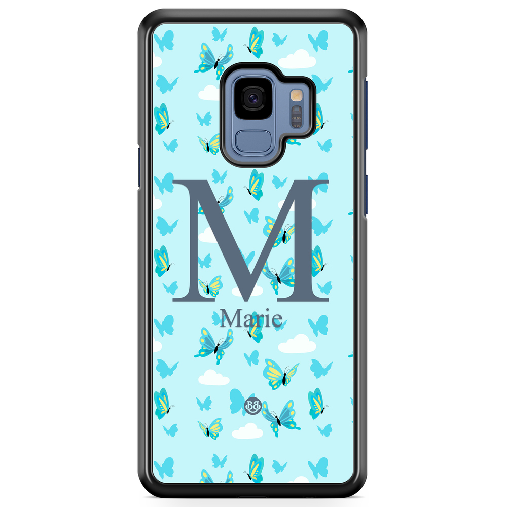 Samsung Galaxy S9 Case Custom - AWAKEN - Butterfly Blue