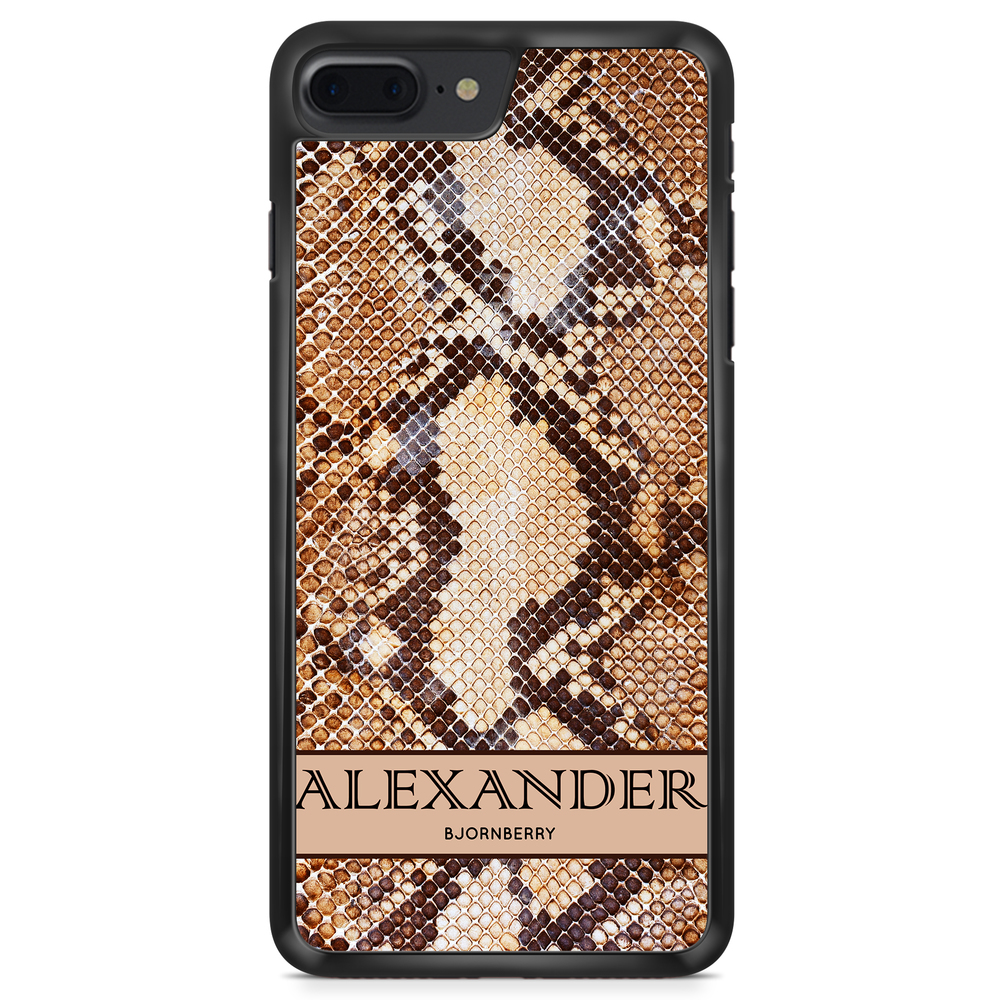 iPhone 8 Plus Custom Case - Brown Snake Name
