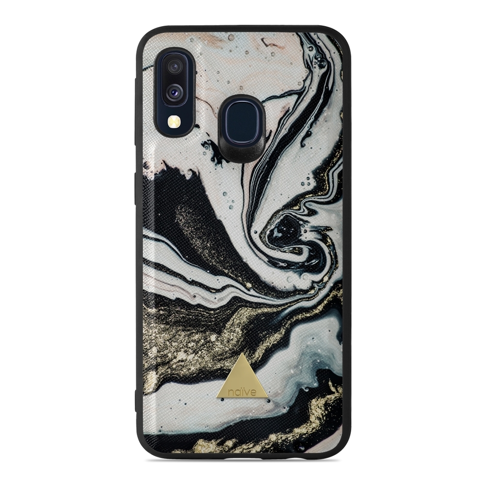 Naive Samsung Galaxy A40 (2019) Case - Golden Swirl