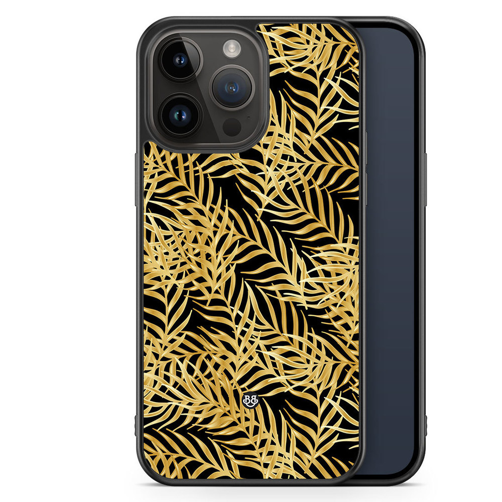 iPhone 14 Pro Max Case - Gold Palm