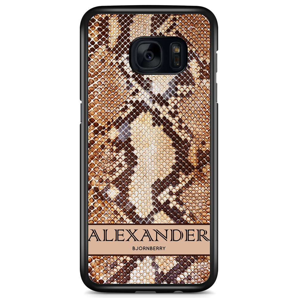 Samsung Galaxy S7 Case Custom - Brown Snake Name