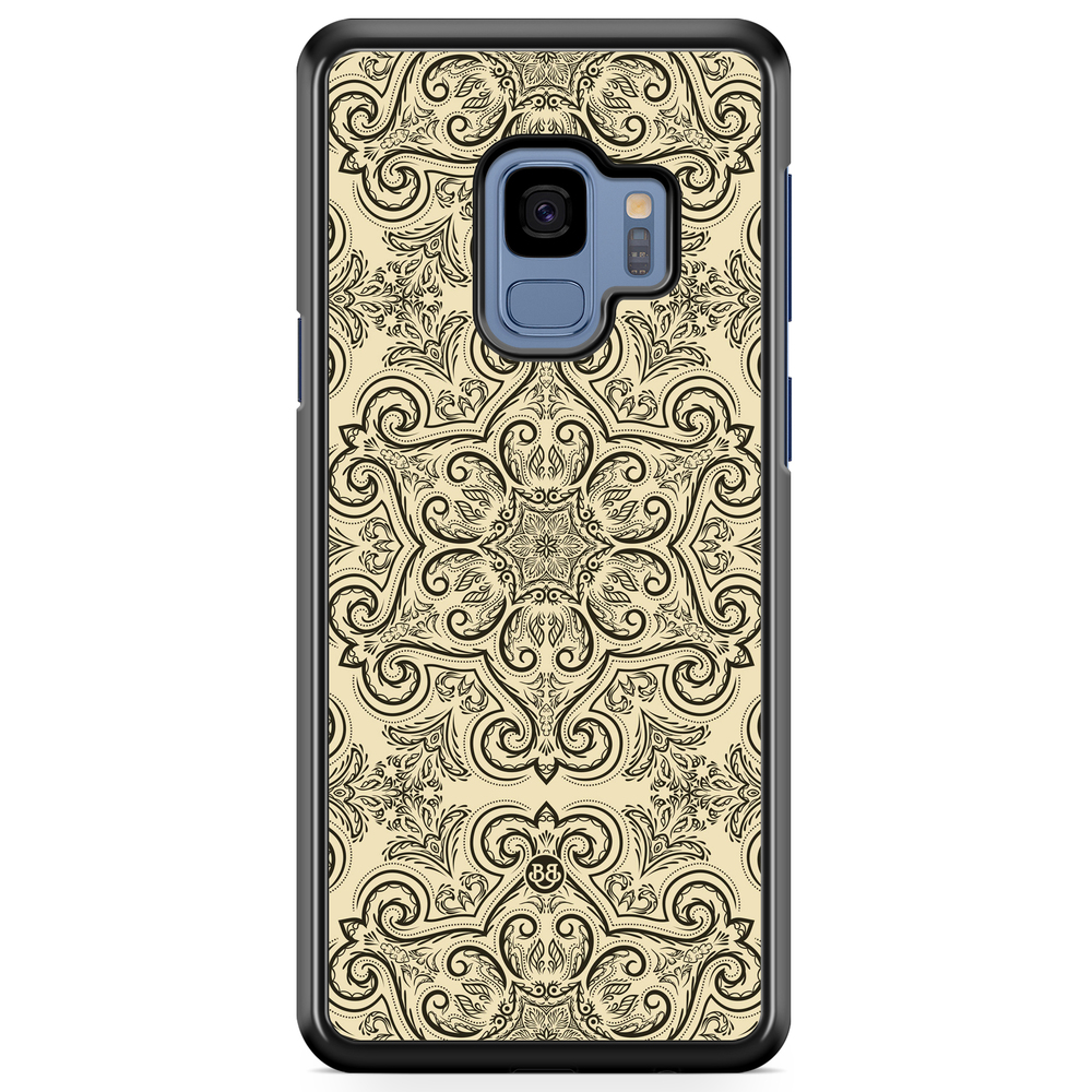Samsung Galaxy S9 Case - Beige Retro Pattern