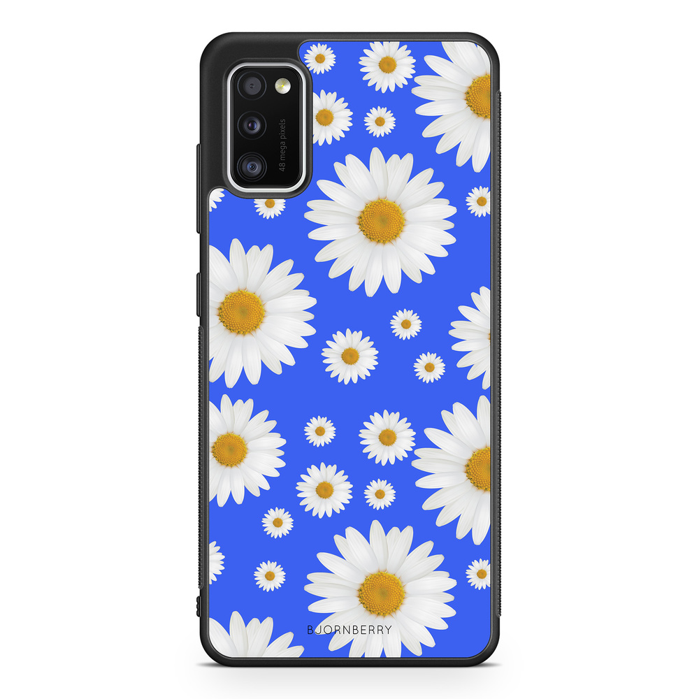 Samsung Galaxy A41 Case - Blue Daisy Flowers