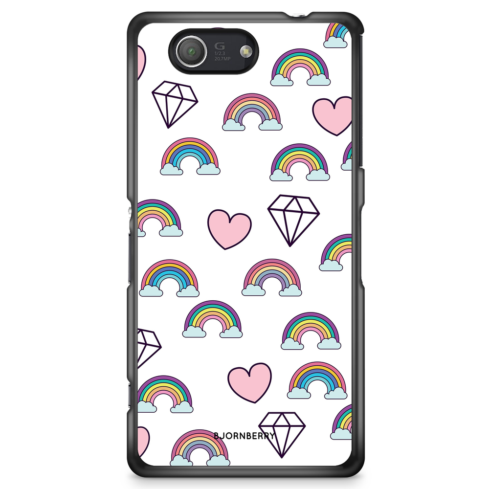 Sony Xperia Z3 Compact Case - Rainbows & Diamonds