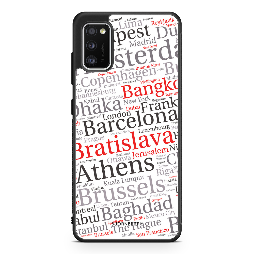Samsung Galaxy A41 Case - City Names