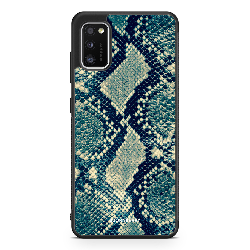 Samsung Galaxy A41 Case - Blue Snakeskin