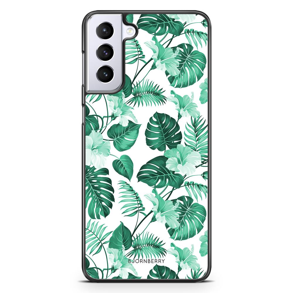Samsung Galaxy S21 Plus Case - Turquoise Flowers