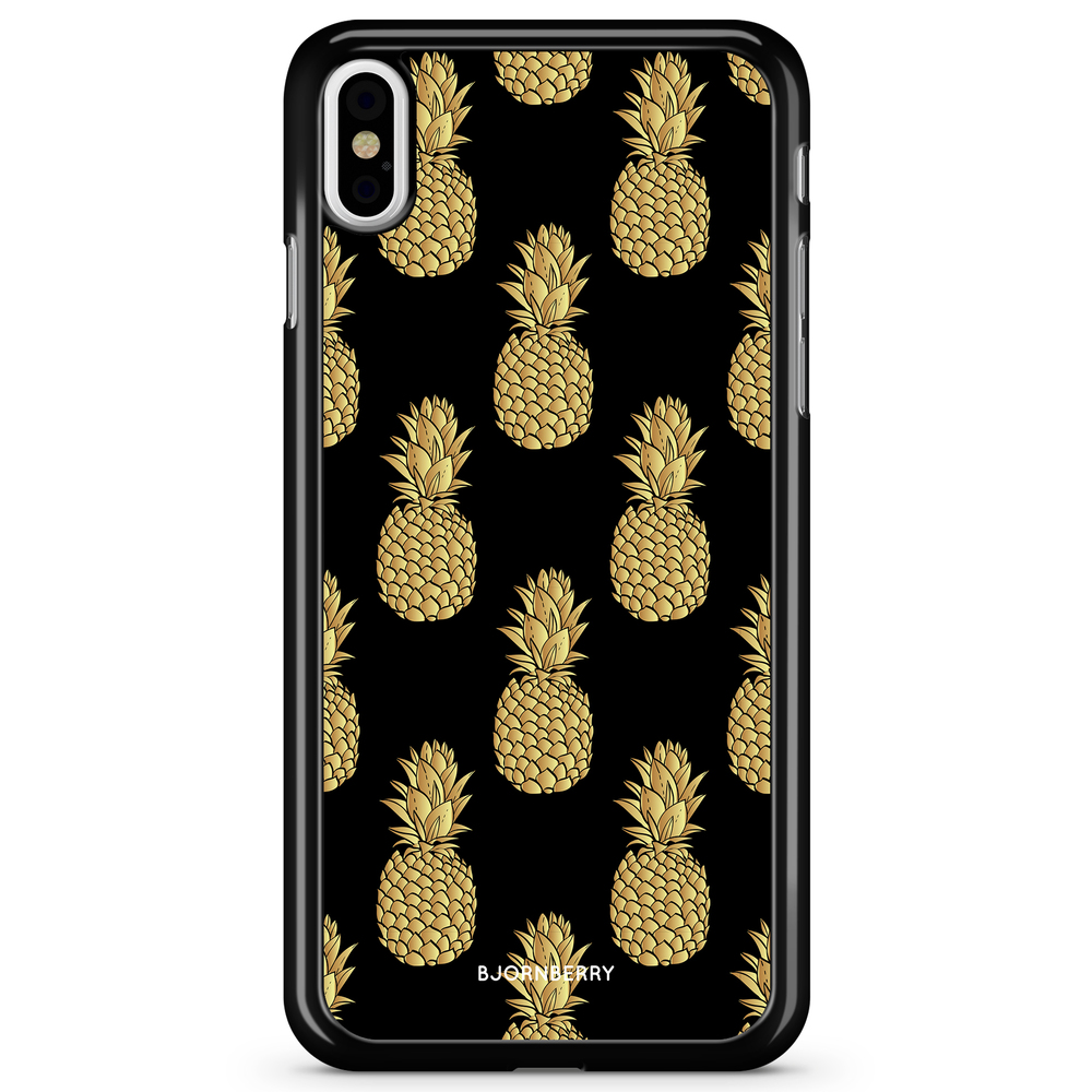 iPhone X / XS Case - Gold Pineapples