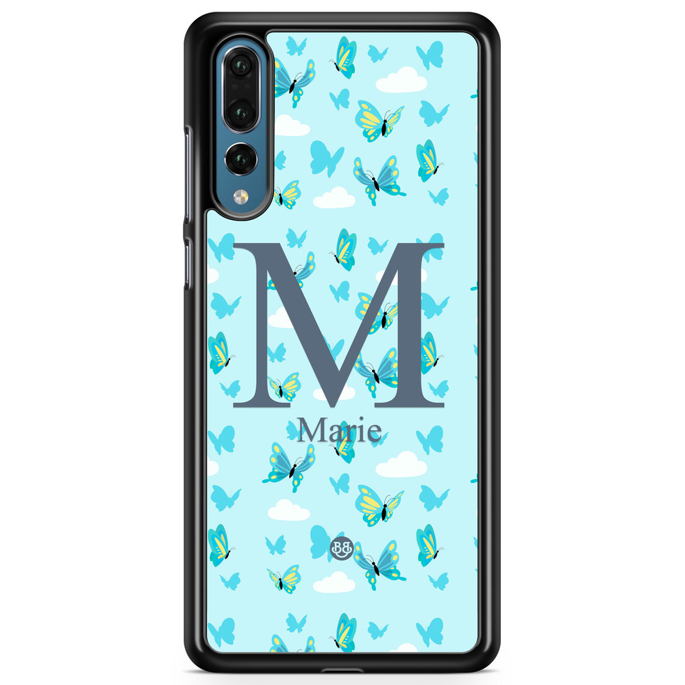 Huawei P20 Pro Custom Case - AWAKEN - Butterfly Blue
