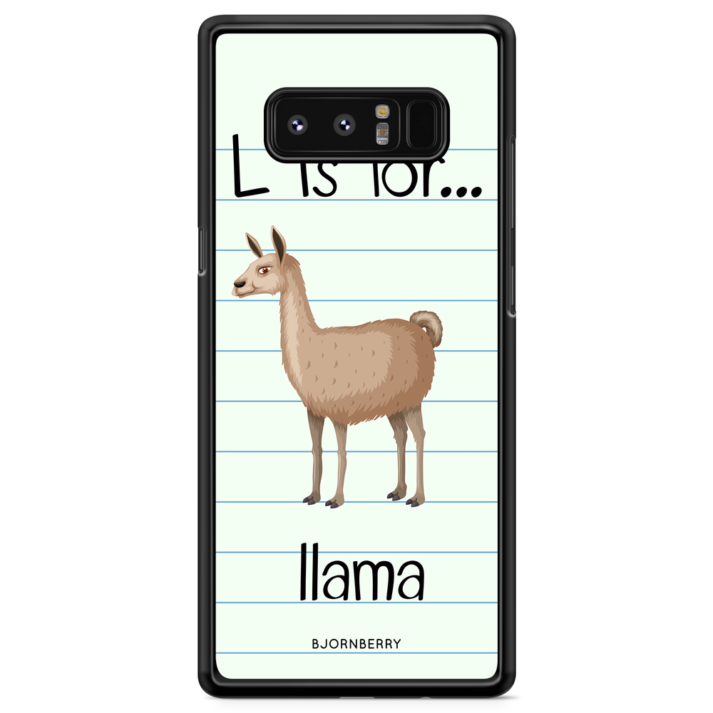 Samsung Galaxy Note 8 Case - L Is For Llama