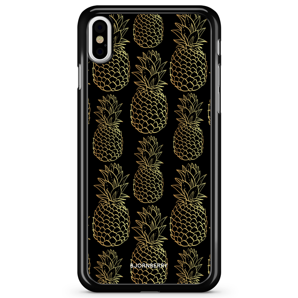 iPhone X / XS Case - Gold Pineapples