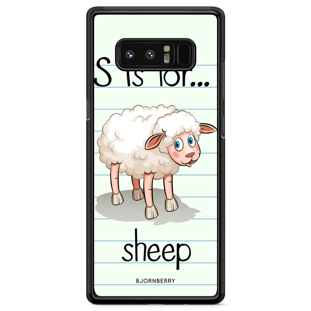 Samsung Galaxy Note 8 Case - S is for Sheep
