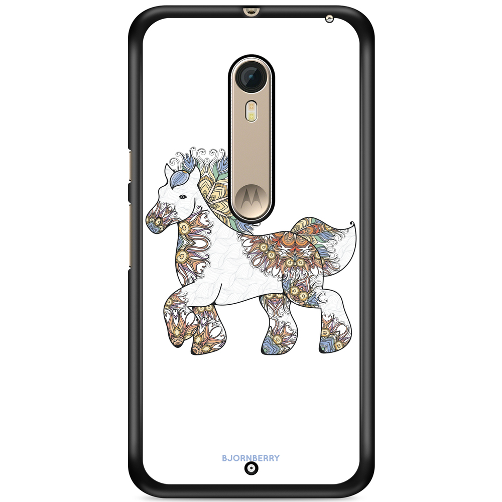 Moto X Style Skal - Blommig Enhörning