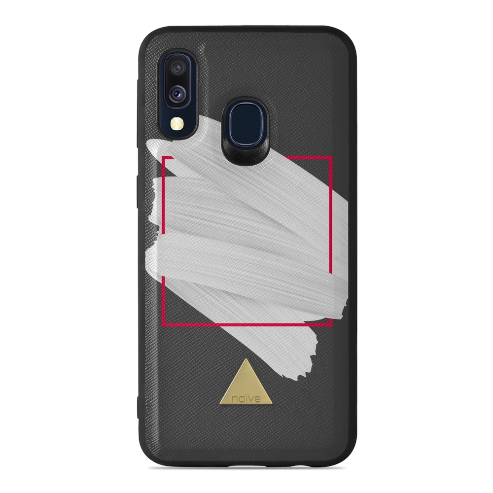 Naive Samsung Galaxy A40 (2019) Case - White Brush