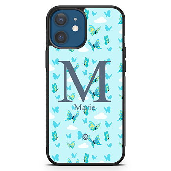 iPhone 12 Mini Custom Case - AWAKEN - Butterfly Blue