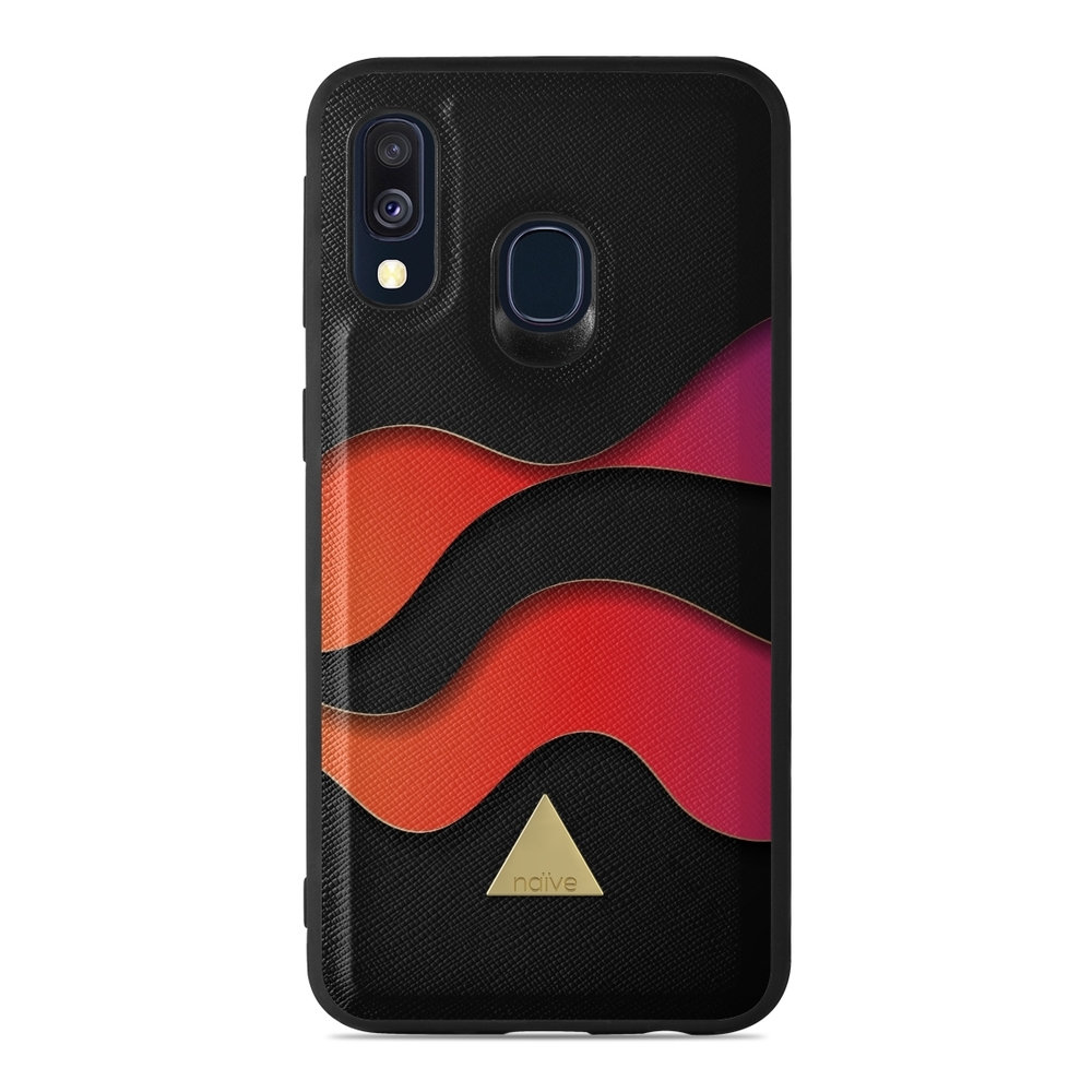 Naive Samsung Galaxy A40 (2019) Case - Neon Waves