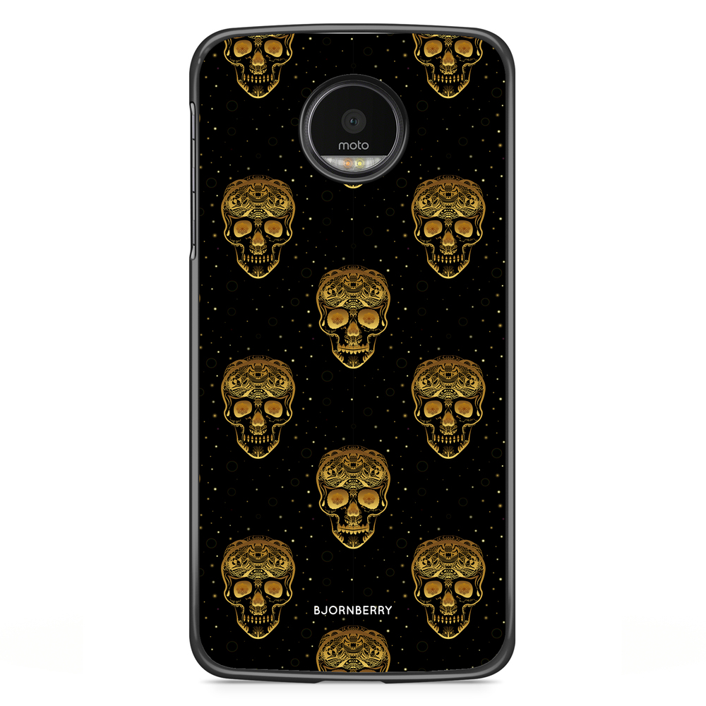 Motorola Moto G5S Plus Case - Gold Skulls