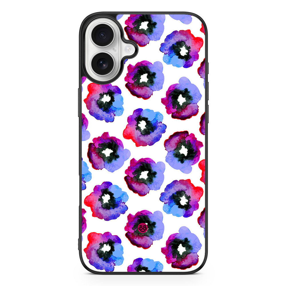 iPhone 16 Plus Case - Violet Flowers